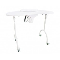 WEELKO TAVOLO PER MANICURE DOTATO DI ASPIRATORE CON RUOTE