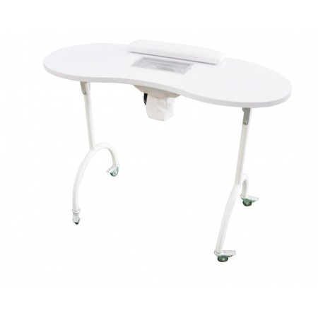 WEELKO TAVOLO PER MANICURE DOTATO DI ASPIRATORE CON RUOTE