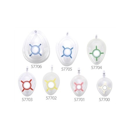 GMA MASCHERINE CON CUSCINO D'ARIA GONFIABILE - ANESTESIA - LATEX FREE- MISURE DIVERSE