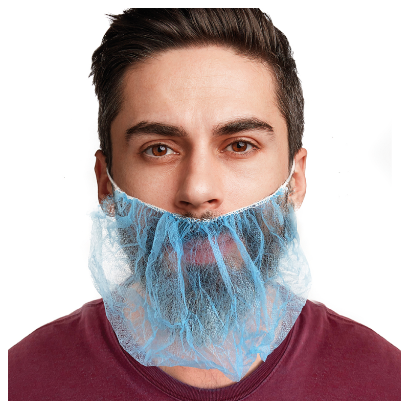 GARDENING COPRIBARBA TNT CON ELASTICI MONOUSO (CONF. 100 PZ.)