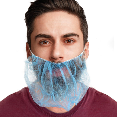 GARDENING COPRIBARBA TNT CON ELASTICI MONOUSO (CONF. 100 PZ.)