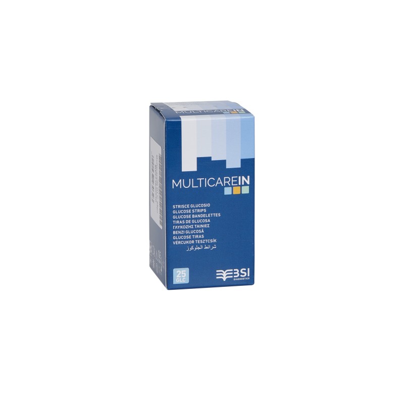 BSI MULTICARE IN STRISCE GLICEMIA - 25 PZ. + 1 CHIP