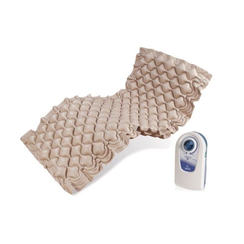 MORETTI KIT ANTIDECUBITO A CICLO ALTERNATO PIUMA UP – MATERASSO A BOLLE IN PVC – H 7,6 CM CON 130 CELLE