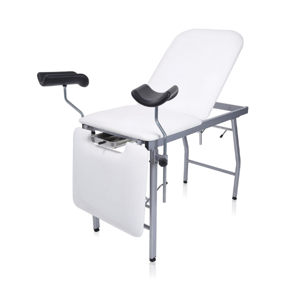 MORETTI LETTINO PER VISITA MEDICA 2 SNODI A 3 SEZIONI GINECOLOGICO TUBOLARE RETTANGOLARE IN ACCIAIO VERNICIATO-RYGEL