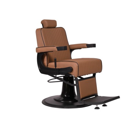WEELKO POLTRONA DA BARBIERE CONFORTEVOLE CON BRACCIOLI IN ACCIAIO -DOUR