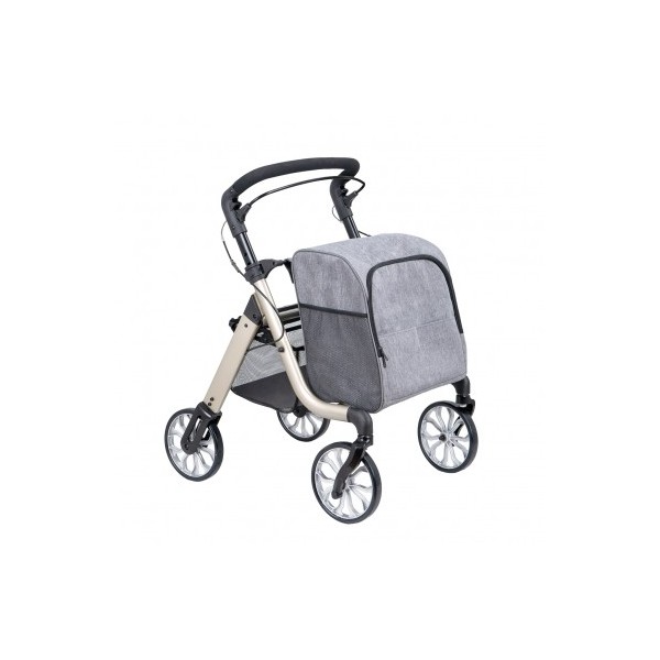 INTERMED DEAMBULATORE CON STRUTTURA A CARRELLO PORTA SPESA IN ALLUMINIO A QUATTRO RUOTE-ORLANDO