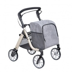 INTERMED DEAMBULATORE CON STRUTTURA A CARRELLO PORTA SPESA IN ALLUMINIO A QUATTRO RUOTE-ORLANDO