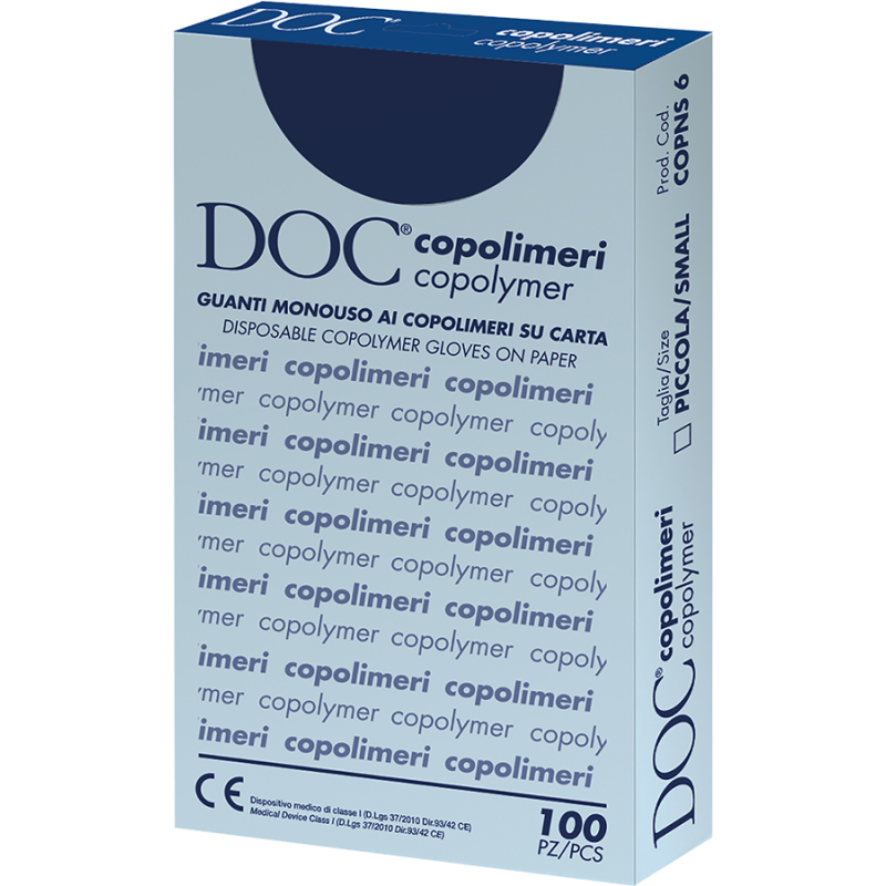 GARDENING GUANTI IN COPOLIMERI SU CARTA DOC POWDER FREE (CONF. 100 GUANTI)