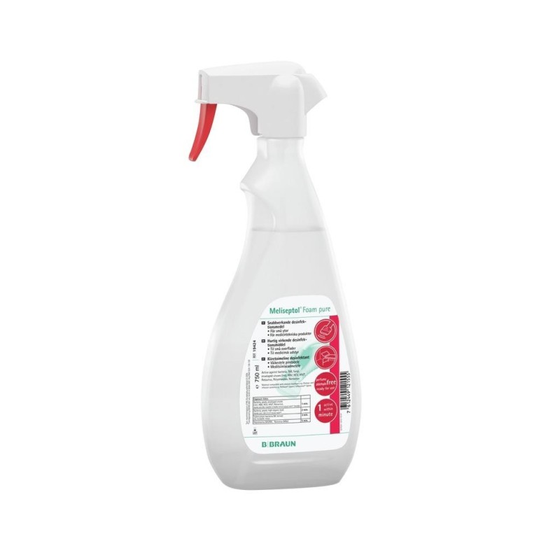 B-BRAUN MELISEPTOL FOAM PURE DISINFETTANTE SCHIUMOGENO PER SUPERFICI 750ML