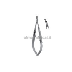 MORETTI PORTA AGHI  CASTROVIEJO CURVO ZIGR.C/FERMO TUNGSTENO