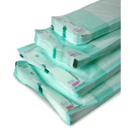 SOGEVA BUSTE PIATTE PER STERILIZZAZIONE 100 MM X 200 MM (CONF. 200 PZ.)