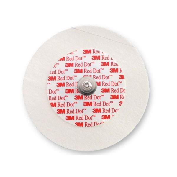 3M ELETTRODI CON SUPPORTO IN MICROPORE RED DOT 2239 - (CONF. 50 PZ.)