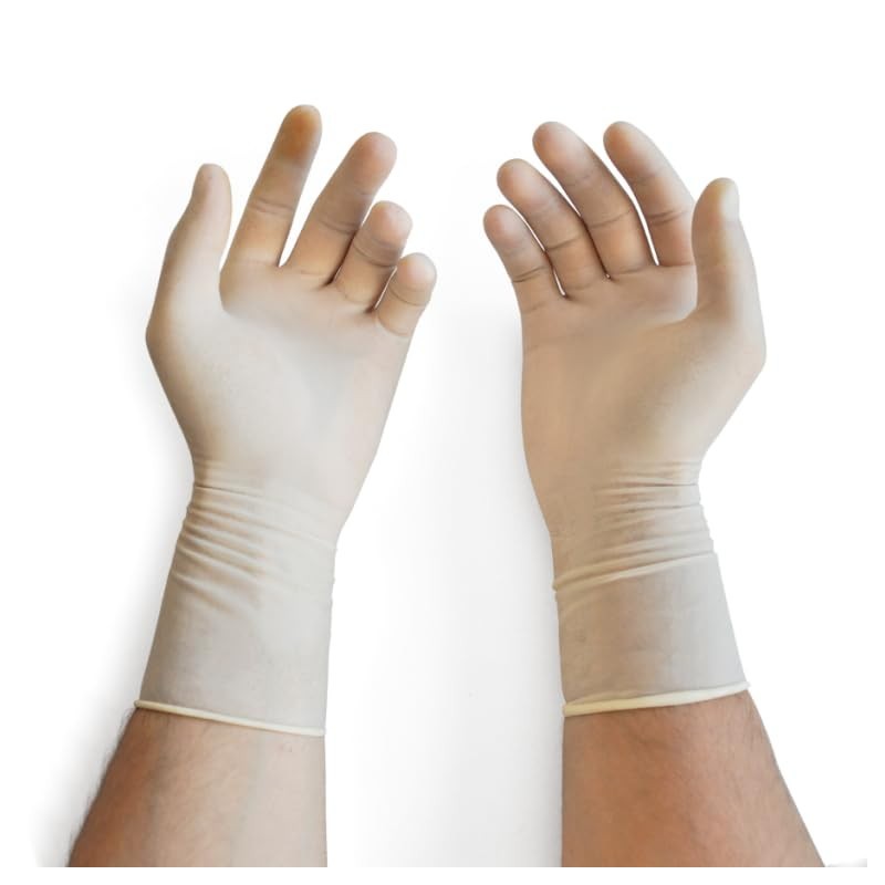 GARDENING GUANTI CHIRURGICI STERILI IN LATTICE SENZA POLVERE DOC 10,5GR (CONF. 50 PAIA)