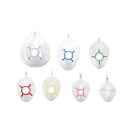 MASCHERINE CON CUSCINO D'ARIA GONFIABILE - ANESTESIA - LATEX FREE- SET DA 7 PEZZI