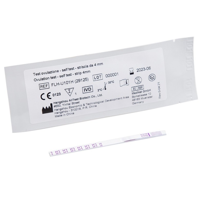 GIMA TEST OVULAZIONE - SELF TEST - STRISCIA DA 4 MM (CONF. 25 PZ.)