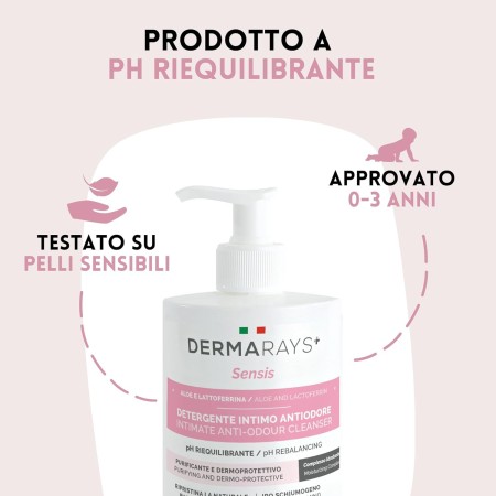 RAYS DERMARAY SENSIS DETERGENTE INTIMO IDRATANTE DELICATO A PH RIEQUIL