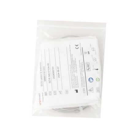 GIMA CAVO DERIVAZIONI ECG - 5 ELETTRODI A BOTTONE - OPTIONAL PER M12 H