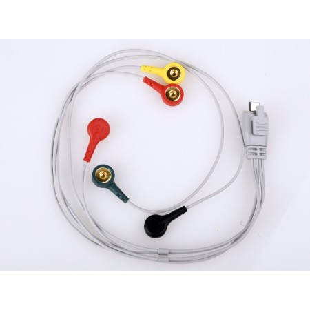 GIMA CAVO DERIVAZIONI ECG - 5 ELETTRODI A BOTTONE - OPTIONAL PER M12 H