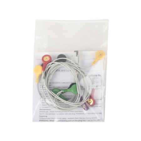 GIMA CAVO DERIVAZIONI ECG - 10 ELETTRODI A BOTTONE OPTIONAL PER M12 HO