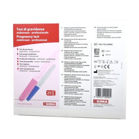 GIMA TEST DI GRAVIDANZA - MIDSTREAM - PROFESSIONALE