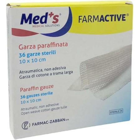 FARMAC-ZABBAN GARZA FARMACTIVE PARAFFINATA STERILE 10X10 CM 36 PEZZI