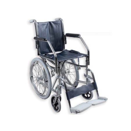 GIMA CARROZZINA NARROW - SEDUTA 41 CM - TESSUTO NERO INOX