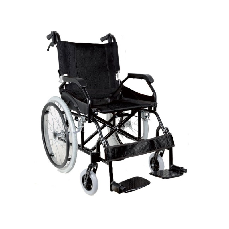 GIMA CARROZZINA ALLUMINIO PRINCE - NERA INOX