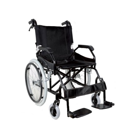 GIMA CARROZZINA ALLUMINIO PRINCE - NERA INOX