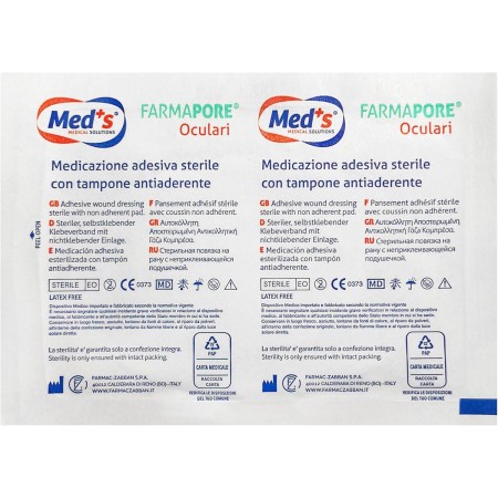 FARMAC-ZABBAN MEDICAZIONI FARMAPORE OCULARI STERILI ADESIVE CON TAMPON