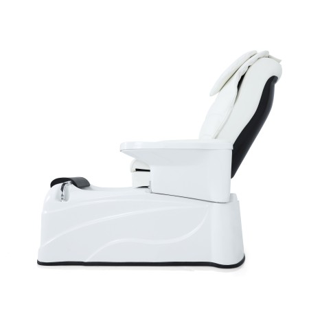 WEELKO PEDISPA ELETTRICO CON 2 MOTORI, RIVESTITO IN PU COLORE BIANCO-E