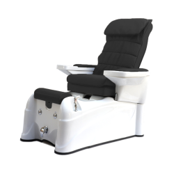 WEELKO PEDISPA ELETTRICO CON 2 MOTORI, RIVESTITO IN PU COLORE BIANCO-E