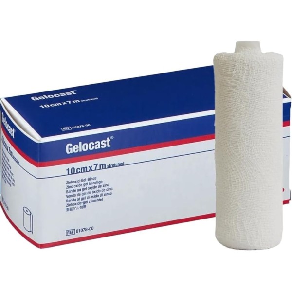 BSN GELOCAST BENDA COMPRESSIVA OSSIDO ZINCO 10CM X 7M BENDAGGIO FLEBOL