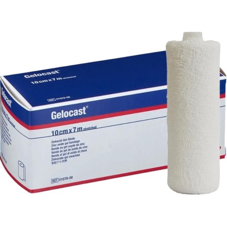 BSN GELOCAST BENDA COMPRESSIVA OSSIDO ZINCO 10CM X 7M BENDAGGIO FLEBOL