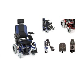 MORETTI CARROZZINA ELETTRICA MULTIFUNZIONE ARIES-TILTING BLU O ROSSA