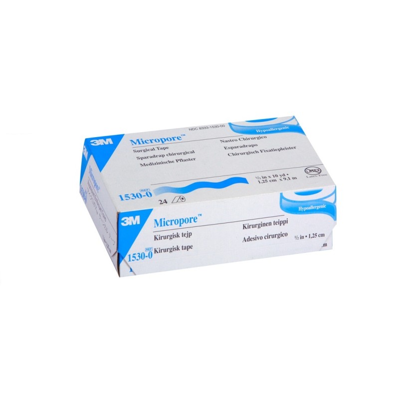 3M MICROPORE 3M H 1,25 CM X 9,14 MT (CONF. 24 ROTOLI)