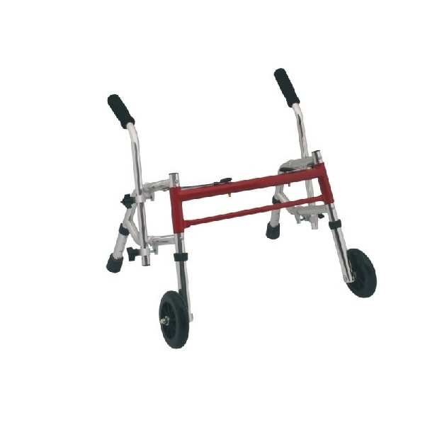 MORETTI DEAMBULATORE PIEGHEVOLE CON DUE PUNTALI E DUE RUOTE FISSE- PER BAMBINI