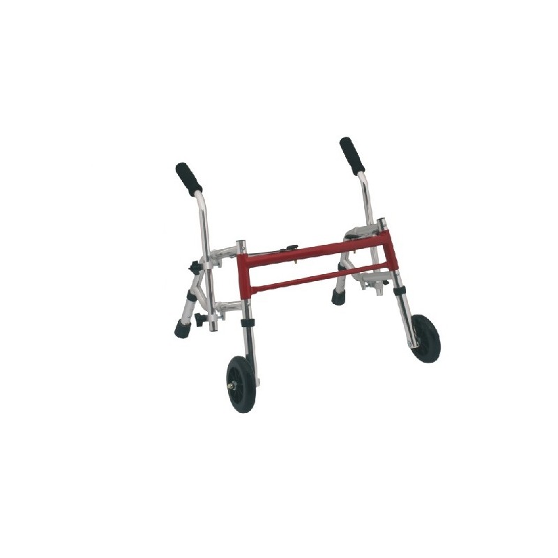 MORETTI DEAMBULATORE PIEGHEVOLE CON DUE PUNTALI E DUE RUOTE FISSE- PER BAMBINI