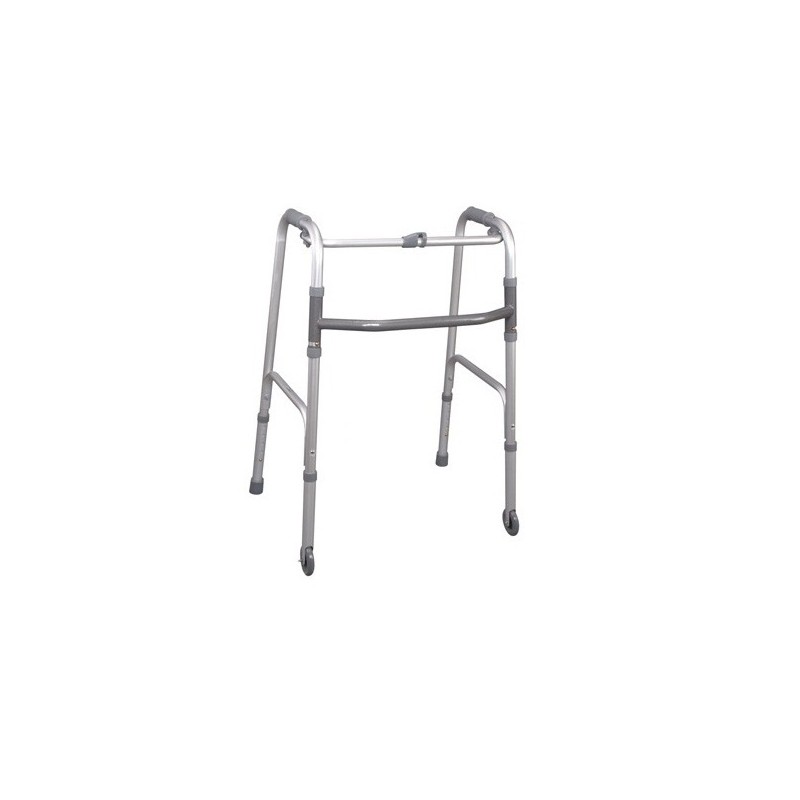 MORETTI DEAMBULATORE PIEGHEVOLE CON 2 PUNTALI E 2 RUOTE FISSE