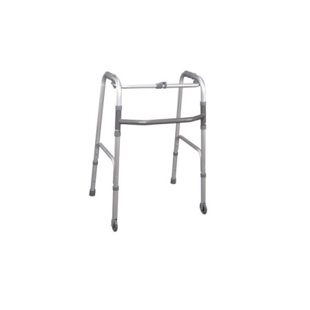 MORETTI DEAMBULATORE PIEGHEVOLE CON 2 PUNTALI E 2 RUOTE FISSE