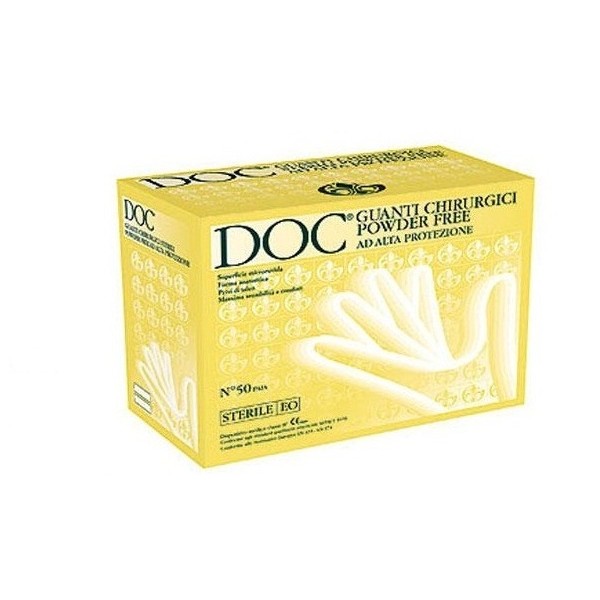 GARDENING GUANTI CHIRURGICI STERILI IN LATTICE SENZA POLVERE DOC 10,5GR (CONF. 50 PAIA)