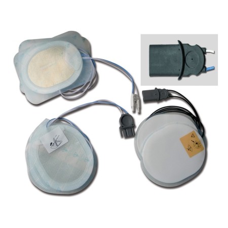 PIASTRE ADULTI COMPATIBILI PER DEFIBRILLATORE CU-ER1, CU-ER2, CU-ER3, CU-ERT, CU-ER5 - COPPIA