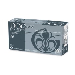 GARDENING GUANTI IN NITRILE SENZA POLVERE - DOC BLACK 4,0GR (CONF. 100 PZ.)