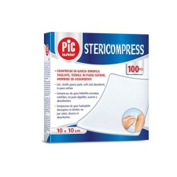 ARTSANA STERICOMPRESS COMPRESSA TAGLIATE STERILI IN TNT 10CMX10CM - (CONF. 100 PZ.)
