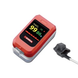 GIMA KIT SATURIMETRO A DITO OXY-10 CON SONDA ADULTI E PEDIATRICA IN GOMMA
