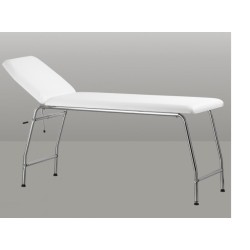 PINI LETTINO PER MASSAGGI IN ACCIAIO CROMATO A 1 SNODO - BIANCO O NERO (SIMPLEX 1)