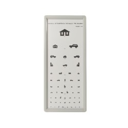 MORETTI TAVOLA OTTOMETRICA NON LUMINOSA - BAMBINI 3M - CON CORNICE DI ALLUMINIO