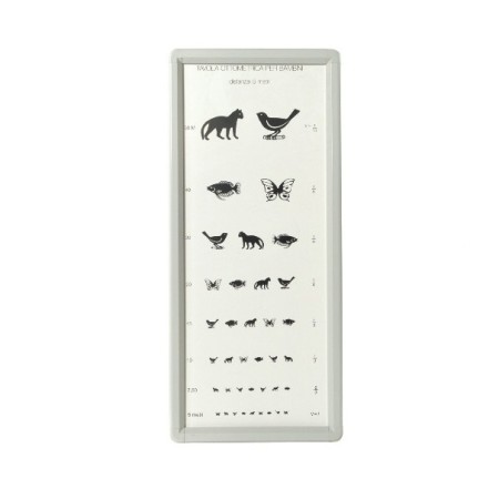 MORETTI TAVOLA OTTOMETRICA NON LUMINOSA - BAMBINI - 5M - CON CORNICE DI ALLUMINIO