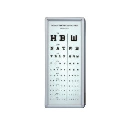 MORETTI TAVOLA OTTOMETRICA LUMINOSA - DECIMALE MISTA - 3M - CON CORNICE DI ALLUMINIO