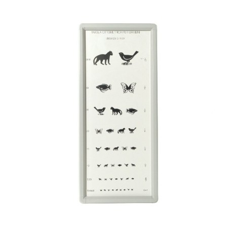 MORETTI TAVOLA OTTOMETRICA LUMINOSA - BAMBINI - 5M - CON CORNICE DI ALLUMINIO