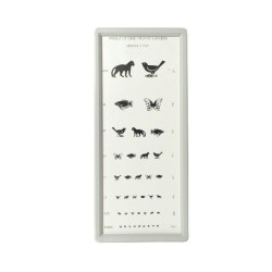 MORETTI TAVOLA OTTOMETRICA LUMINOSA - BAMBINI - 5M - CON CORNICE DI ALLUMINIO